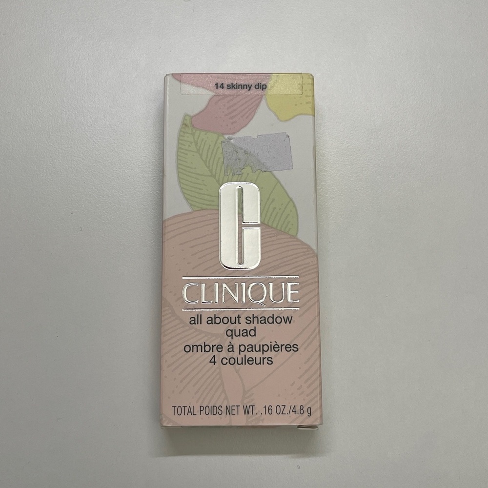 NEW in box Clinique All About Shadow quad in #14 Skinny Dip 4.8g full size
